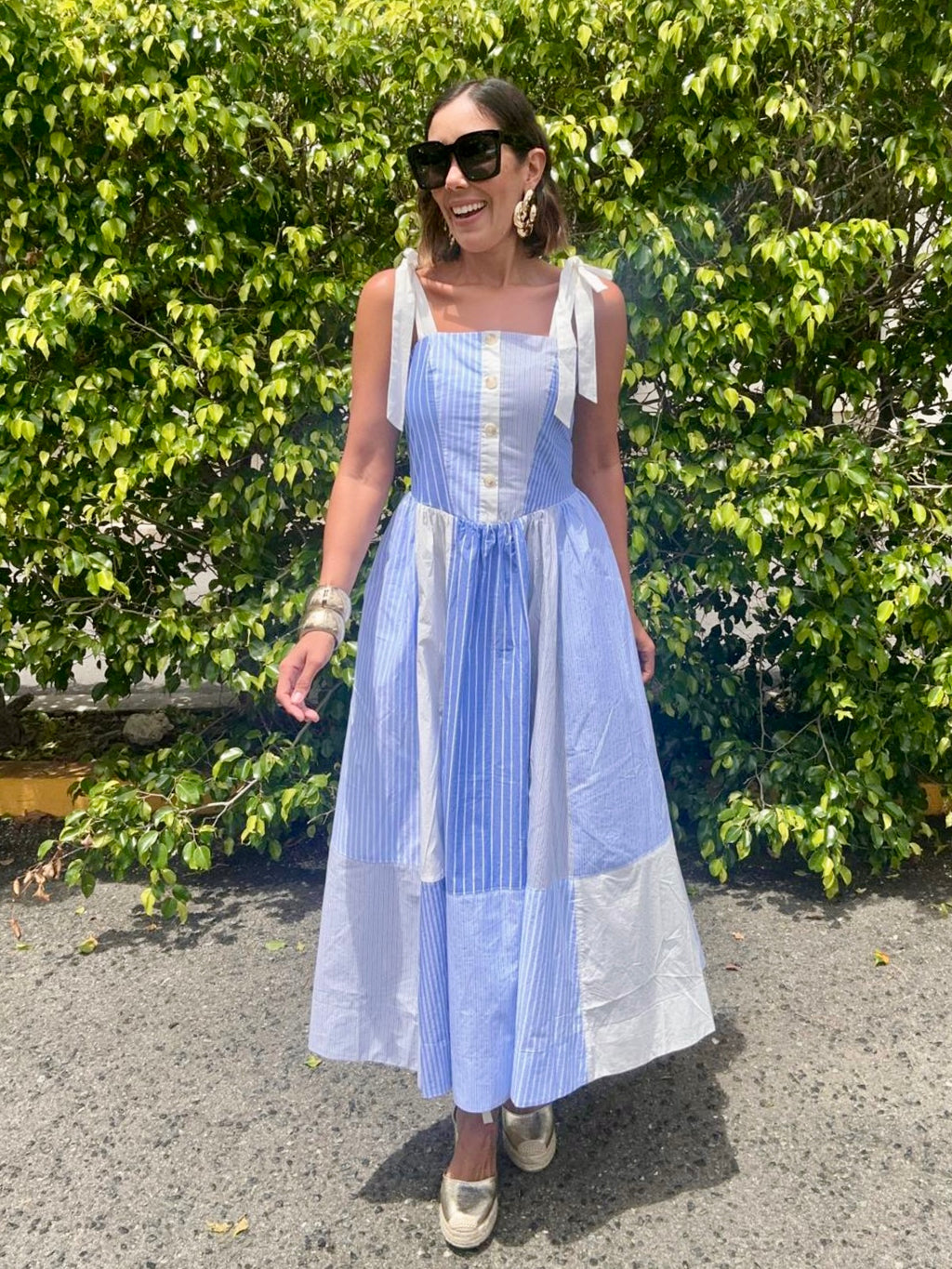 Perfectly Mixed Patchwork Maxi Dress
