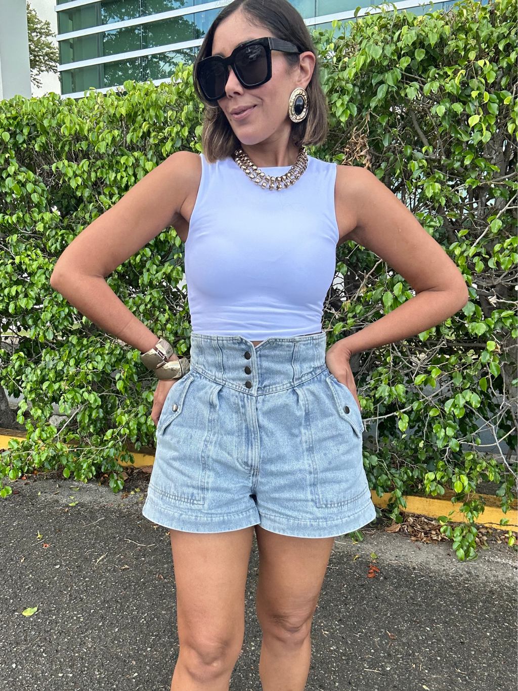 The Modern Classic Denim Shorts