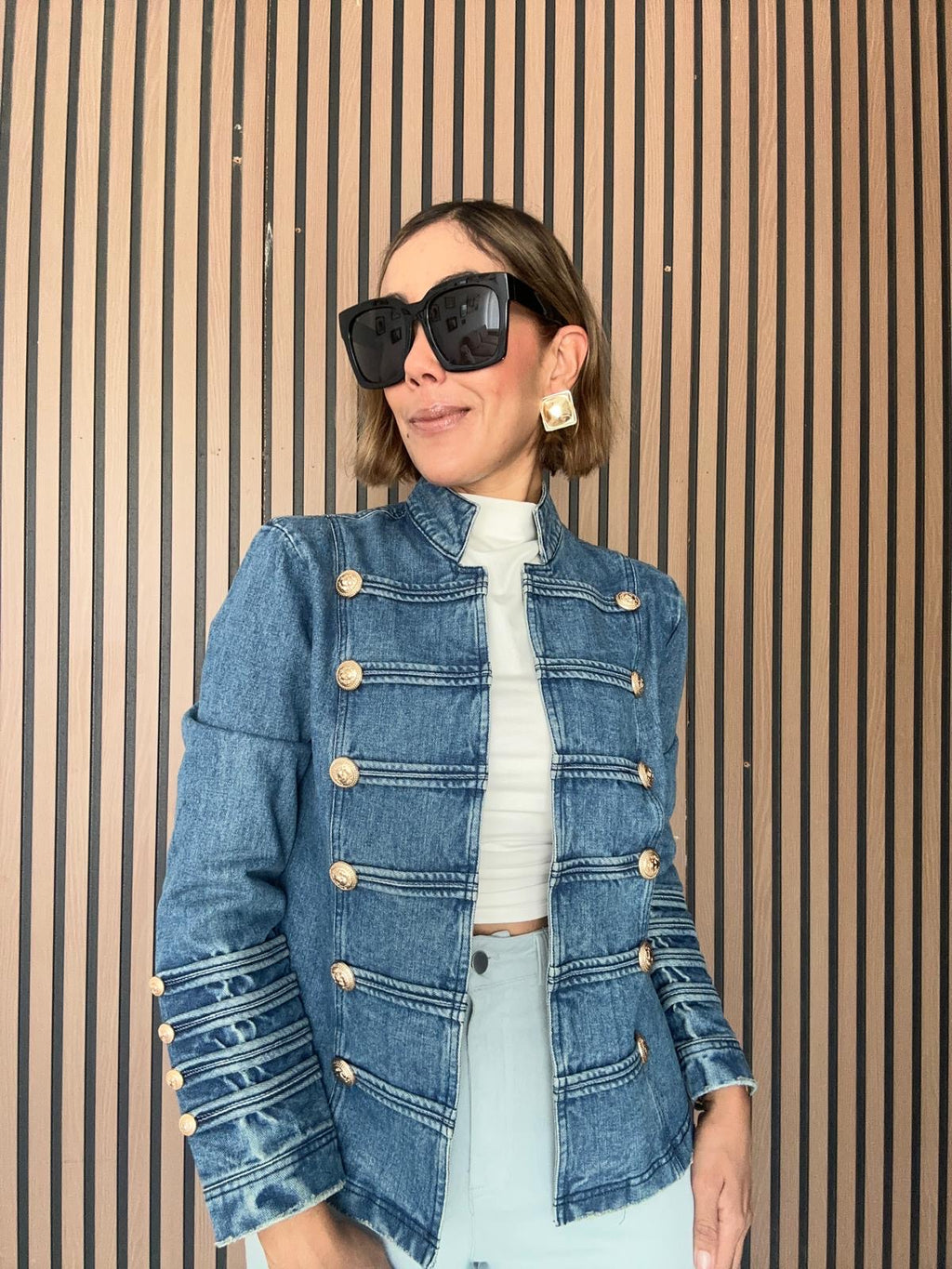 Pepperline Military Denim Jacket