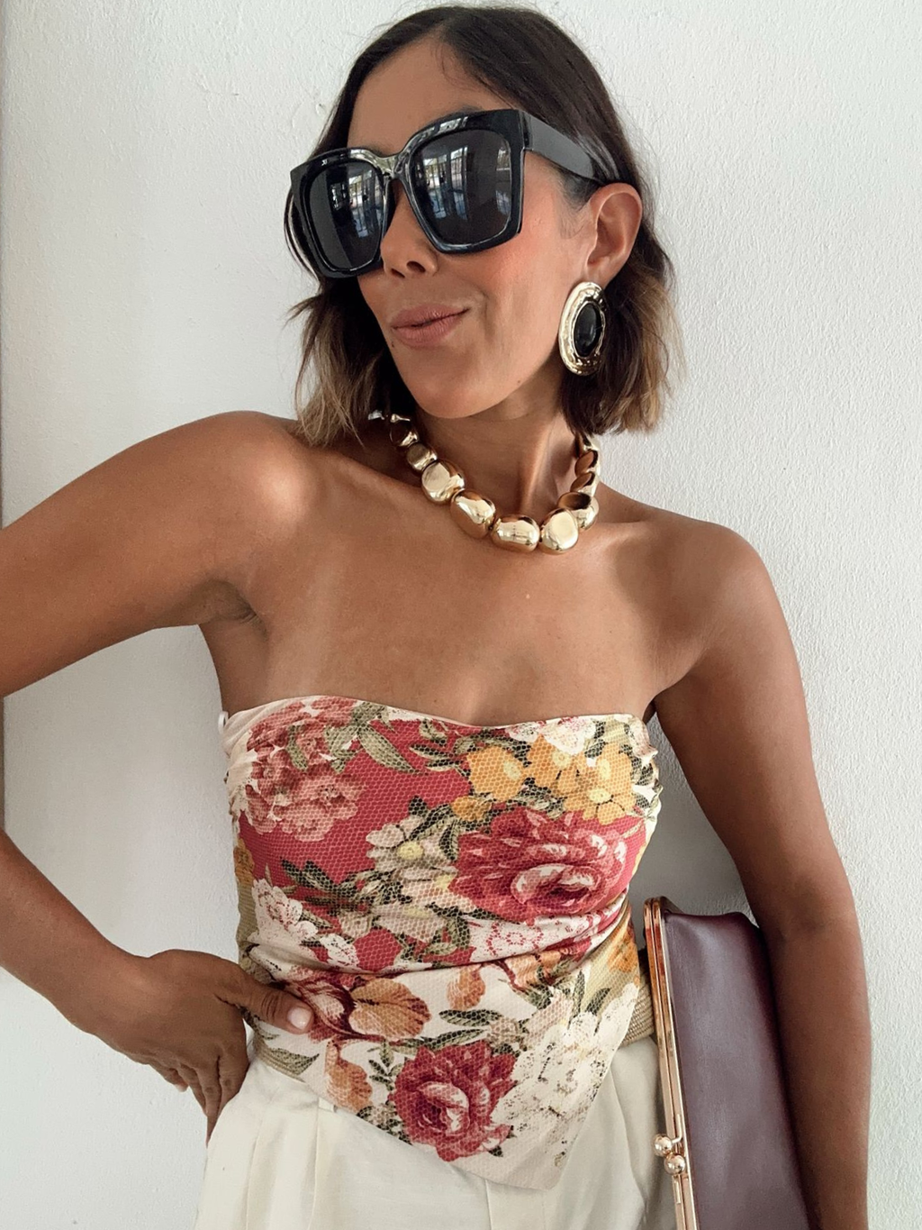 Meadow Romance Strapless Handkerchief Top