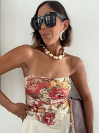 Meadow Romance Strapless Handkerchief Top
