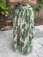 Tropic Sway High-Low Skirt