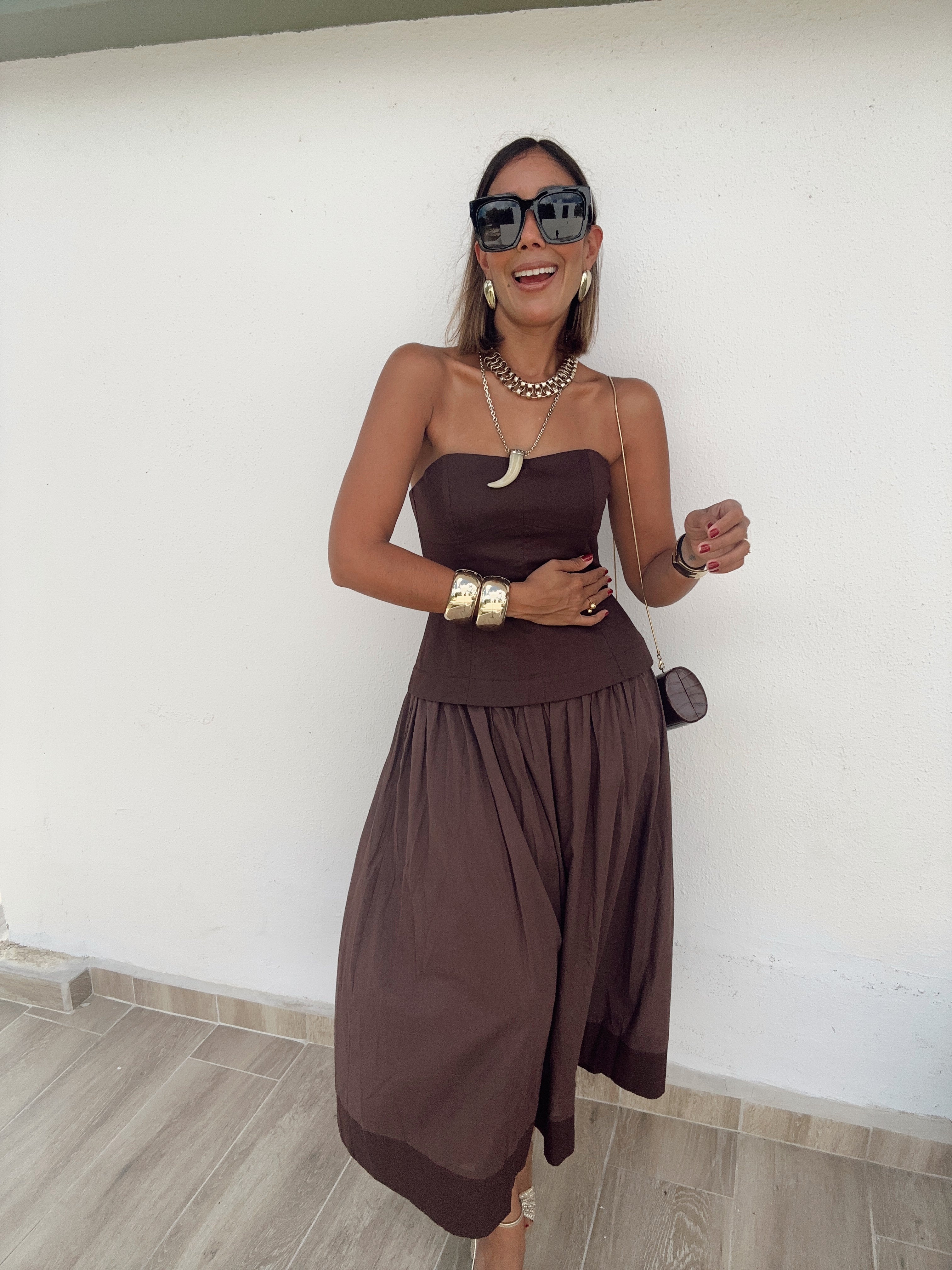 Bali Breeze Strapless Corset Dress