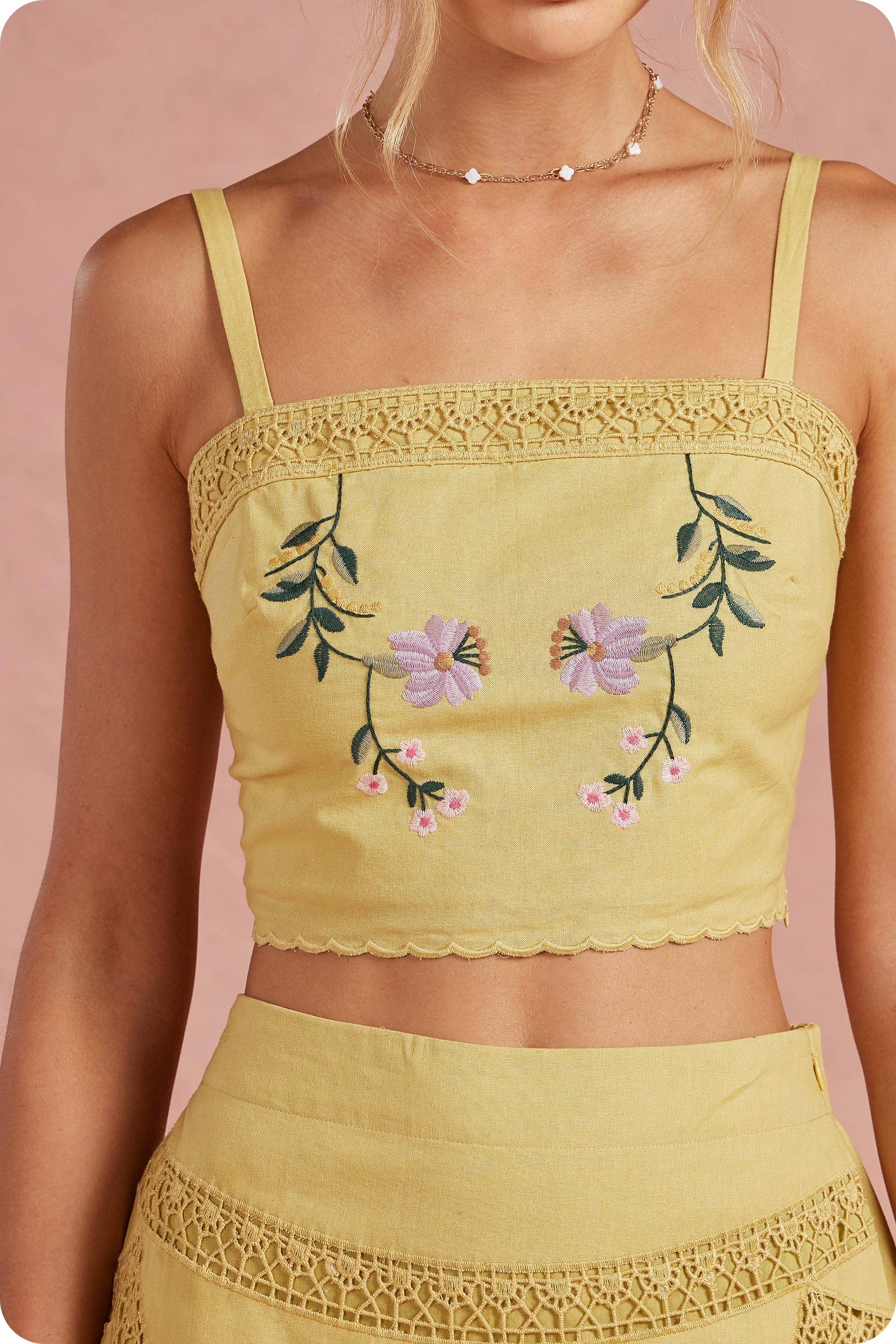 The Weekend in Provence Top & Skirt Set