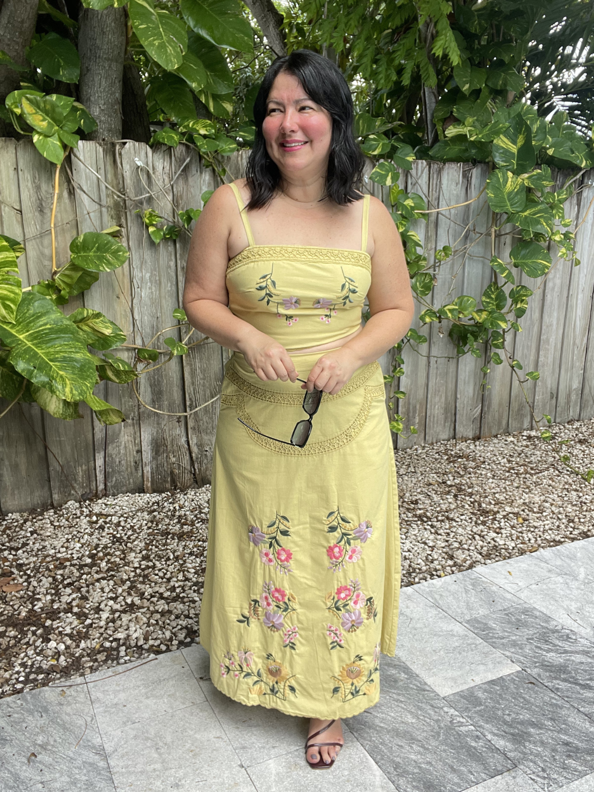 The Weekend in Provence Top & Skirt Set