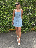 Denim, But Make It Sweet Mini Dress