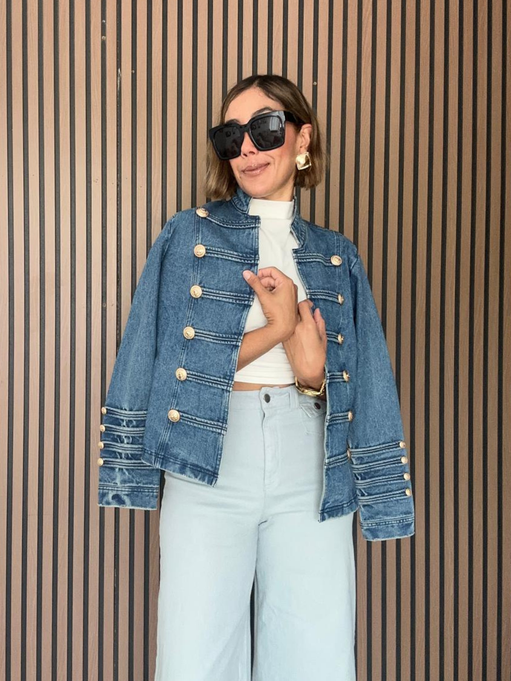 Pepperline Military Denim Jacket