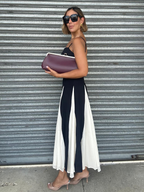 Shadow & Silk Midi Dress