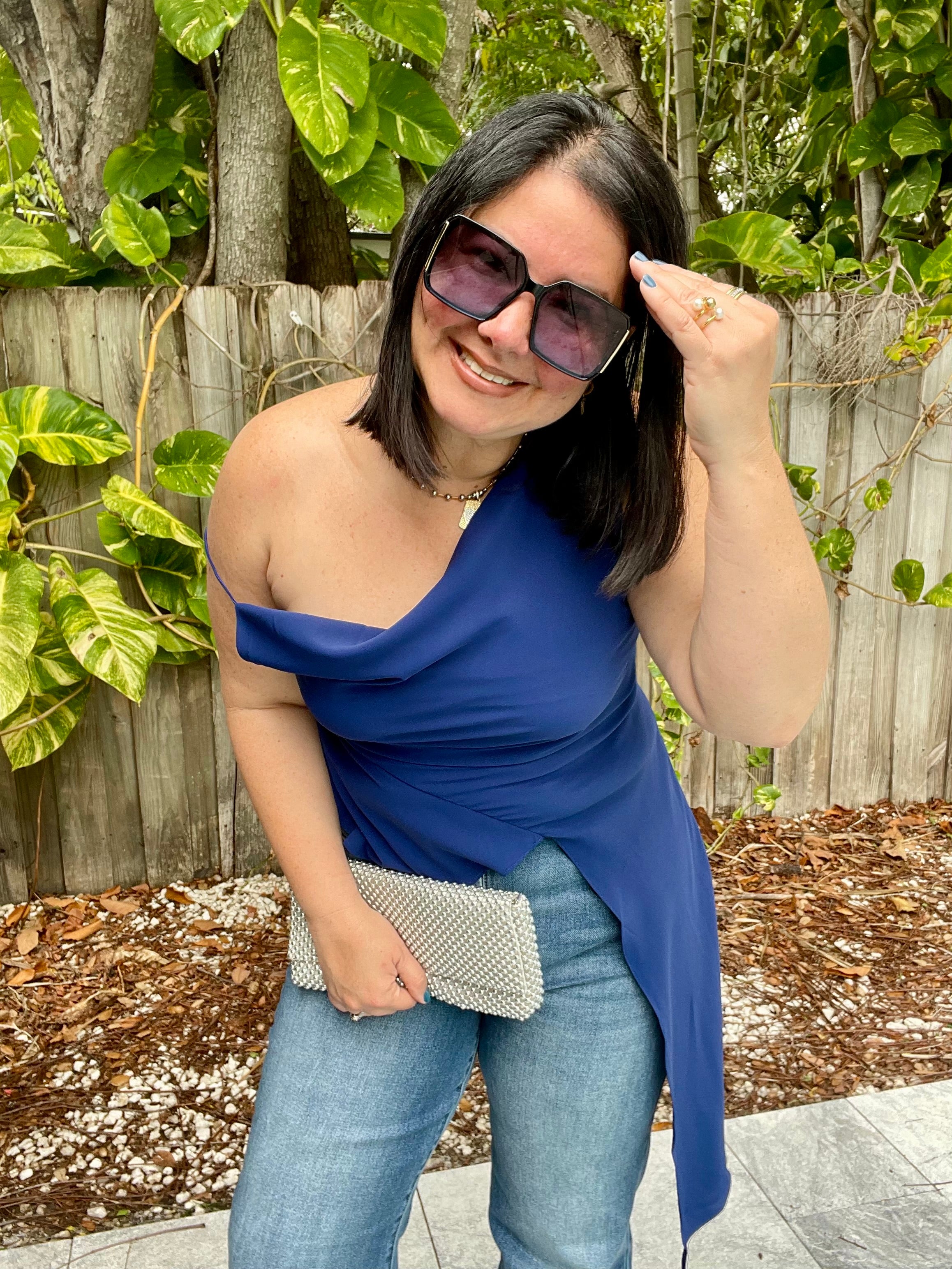 The Royal Asymmetry Blouse