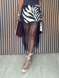 The Watch Me Walk Fringe Skirt