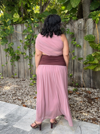 The Bordeaux Blush Maxi Dress