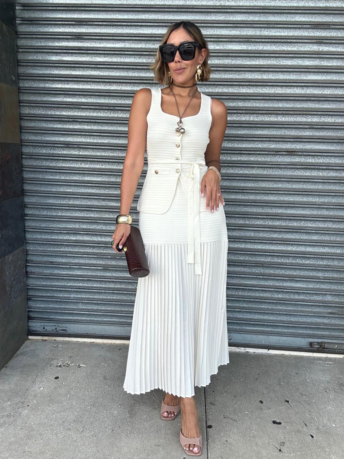 The Rich Girl Routine Vest and Skirt Set
