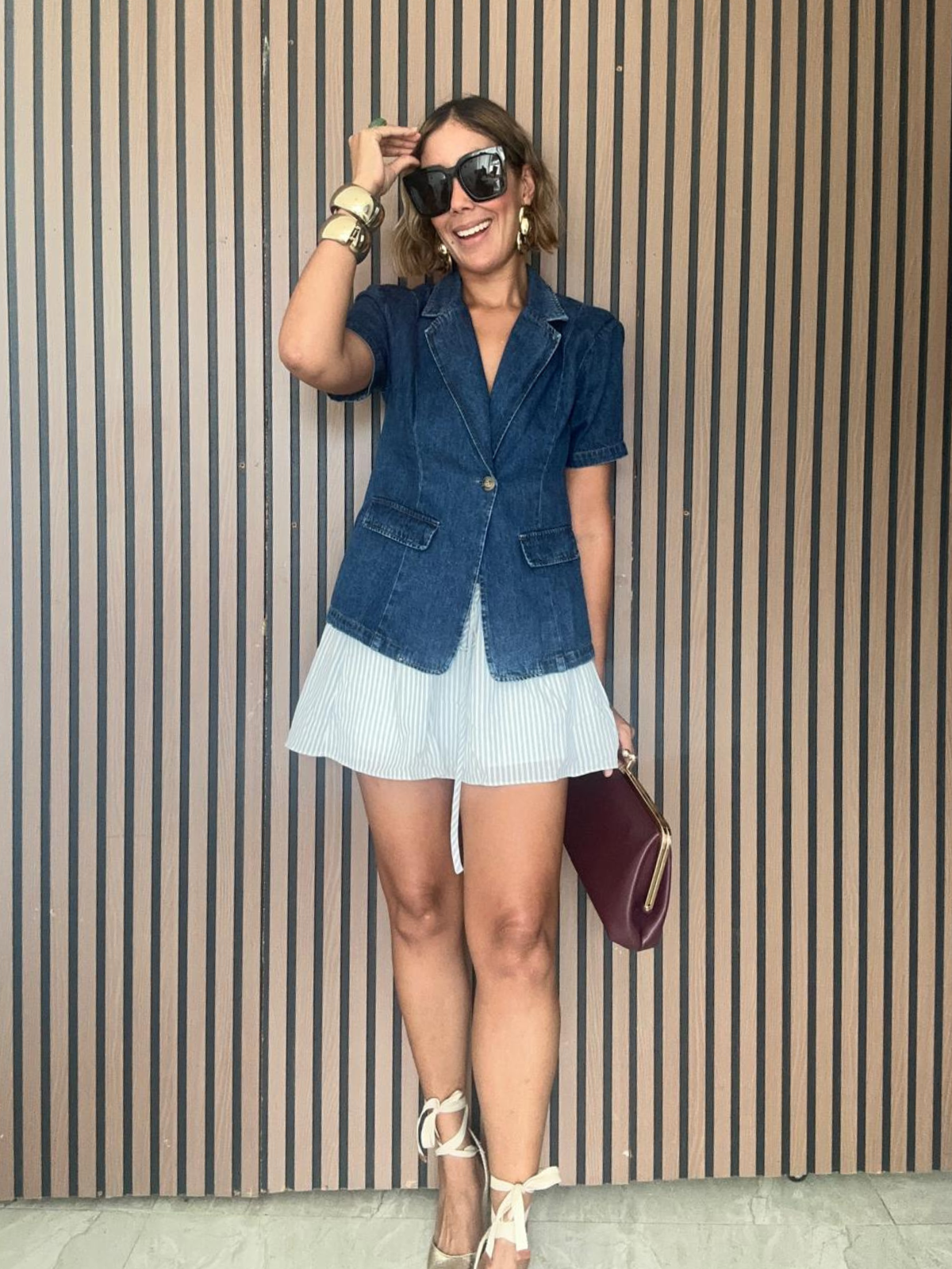 The Shortcut to Chic Denim Blazer