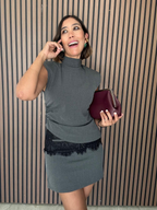 Subtle Statement Mini Skirt