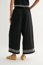 The White-Stitch Luxe Matching Top and Pants