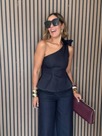 The She Means Business One Shoulder Top