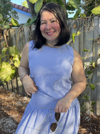 The Country Manor Gingham Scoop Neck Top