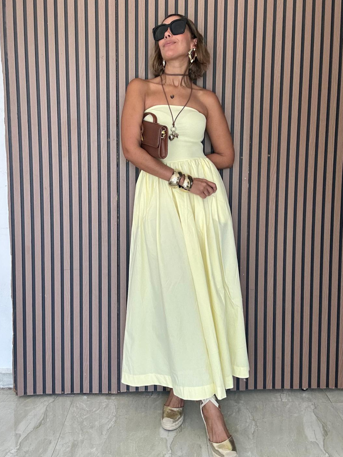 Solea Strapless Midi Dress