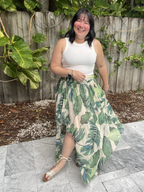 Tropic Sway High-Low Skirt