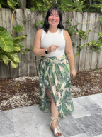 Tropic Sway High-Low Skirt