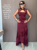 The Heart's Desire Burgundy Gown