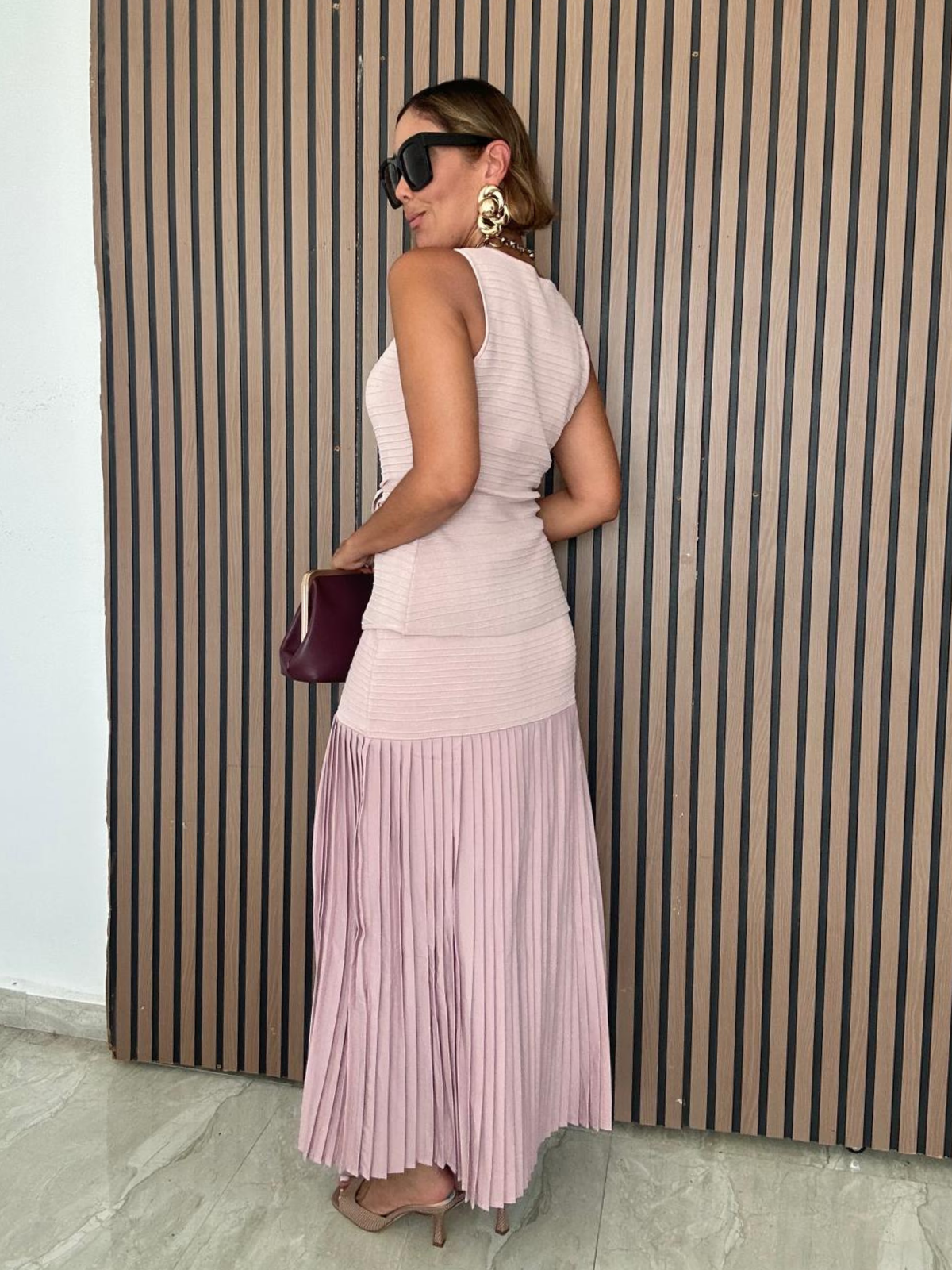 The Rich Girl Routine Vest and Skirt Set