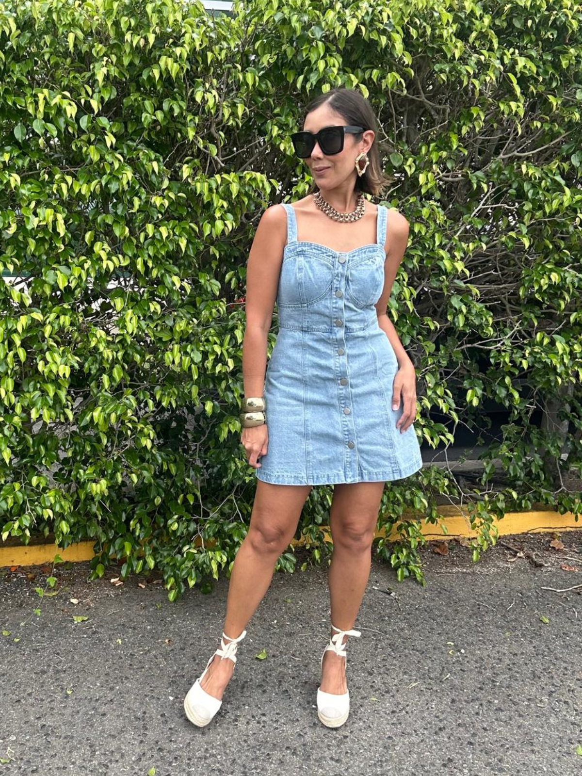 Denim, But Make It Sweet Mini Dress