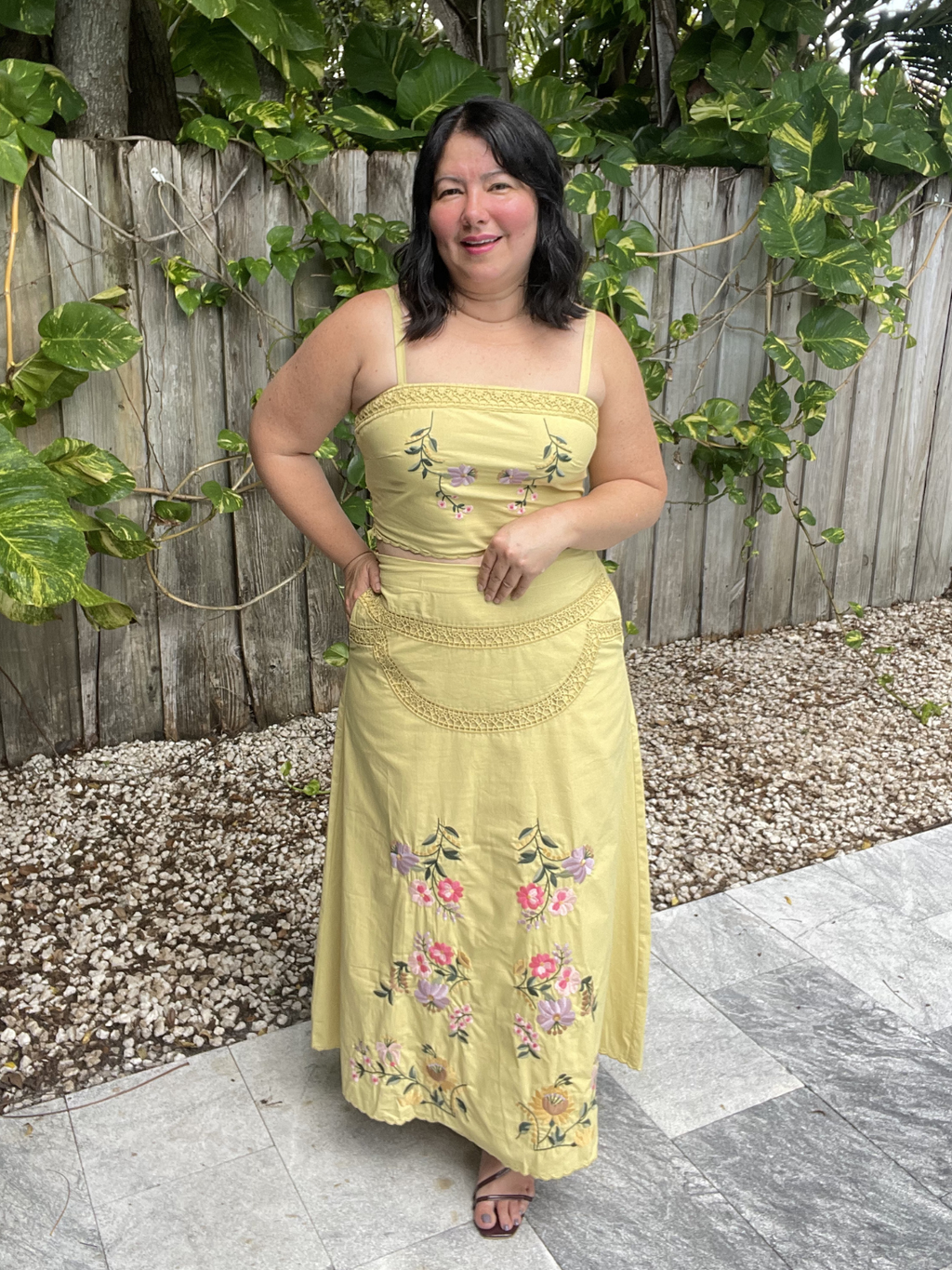 The Weekend in Provence Top & Skirt Set