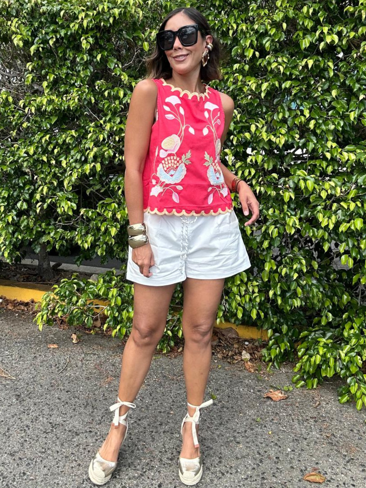 Marina Chic Belted Shorts