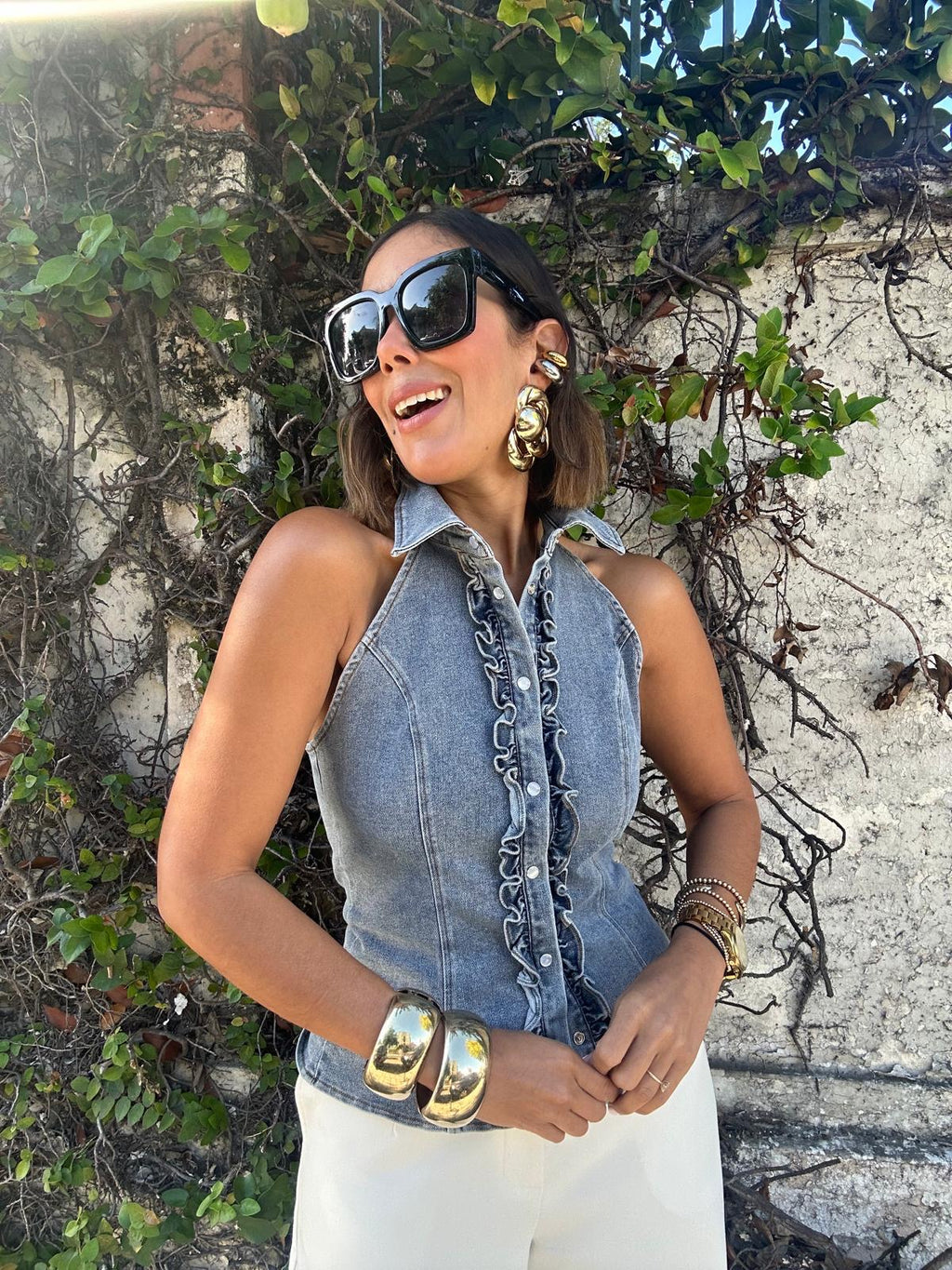 The Defined & Desired Denim Top