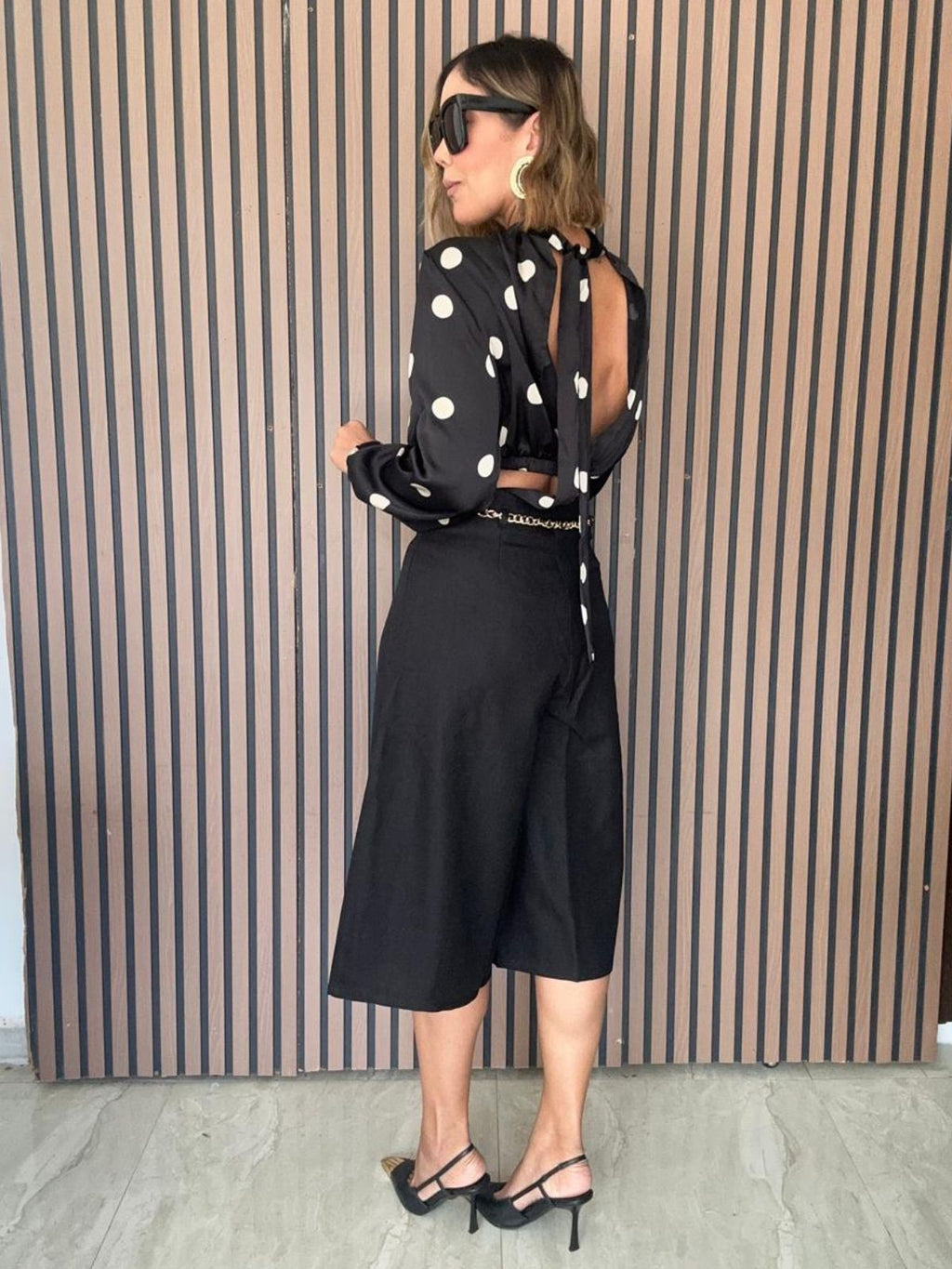 The Gabriela Chain-Belt Culottes