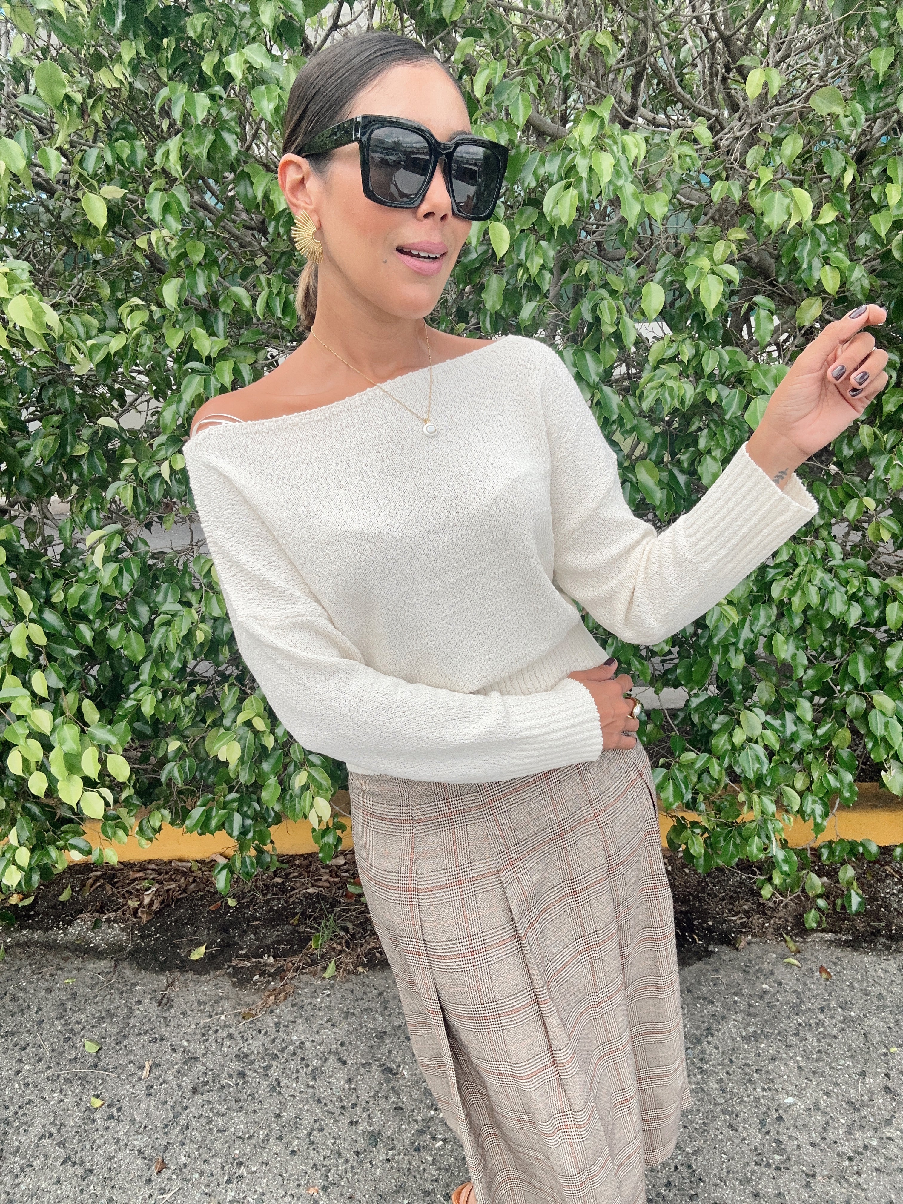 She's So Cozy Off Shoulder Sweater