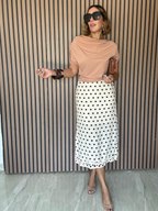 The Dot Situation Midi Skirt