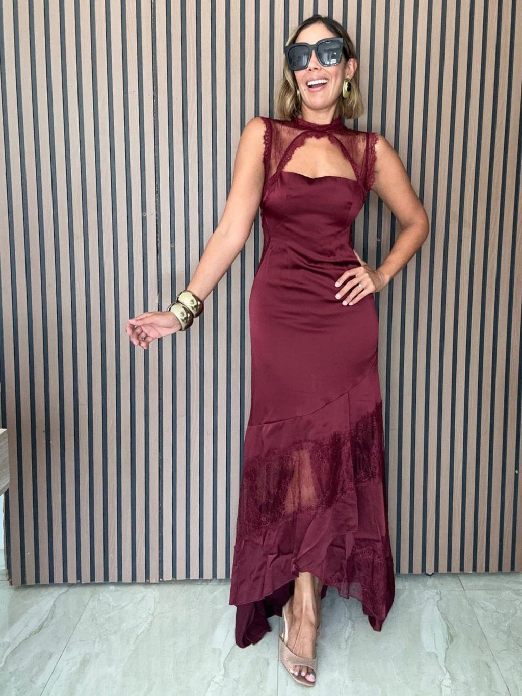 The Heart's Desire Burgundy Gown