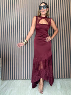 The Heart's Desire Burgundy Gown