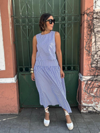 The Country Manor Gingham Maxi Skirt