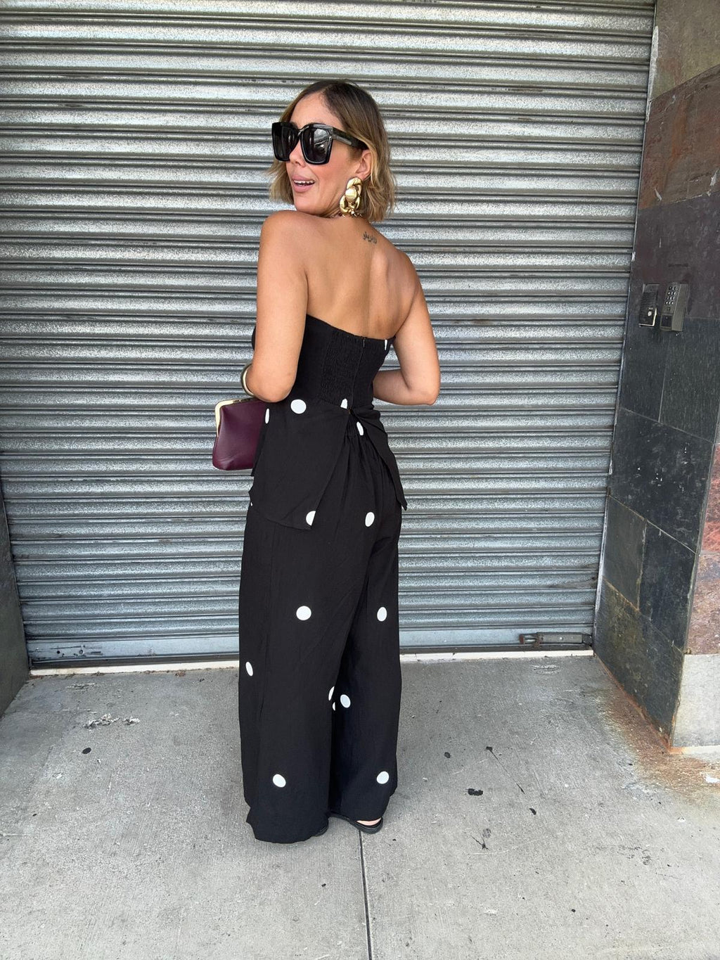 The Red Lip & No Plans Top and Pants Set