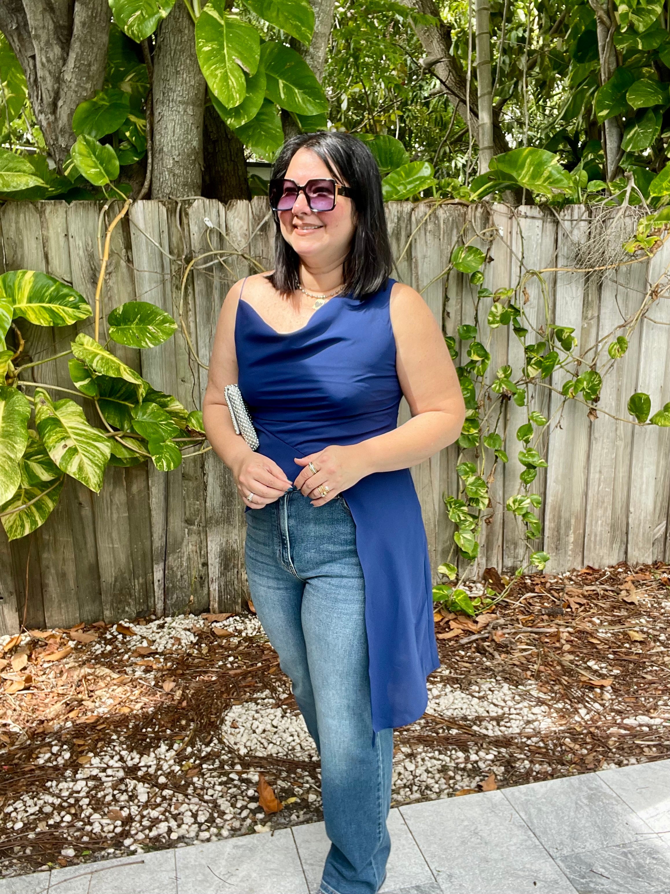 The Royal Asymmetry Blouse