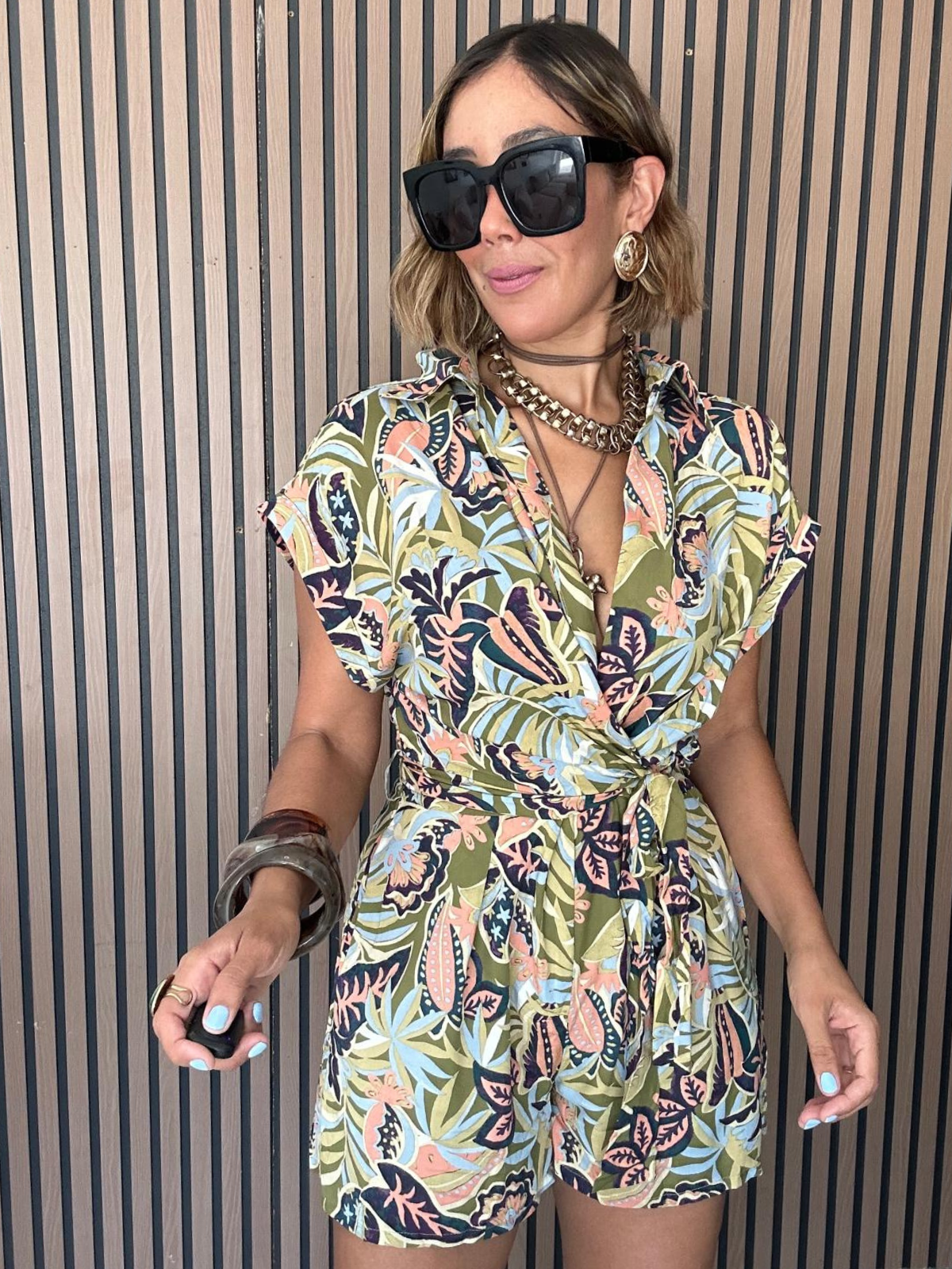 The Sunset Check-In Romper