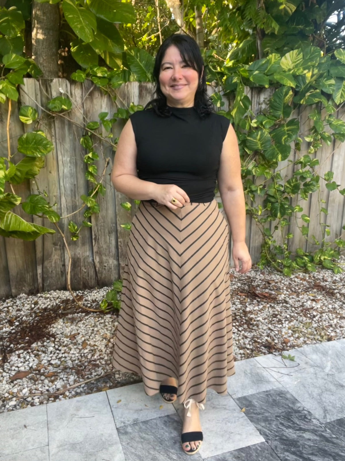 A Touch of Warmth Midi Skirt