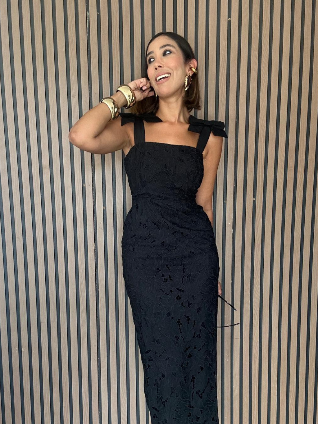 She’s the Moment Lace Midi Dress