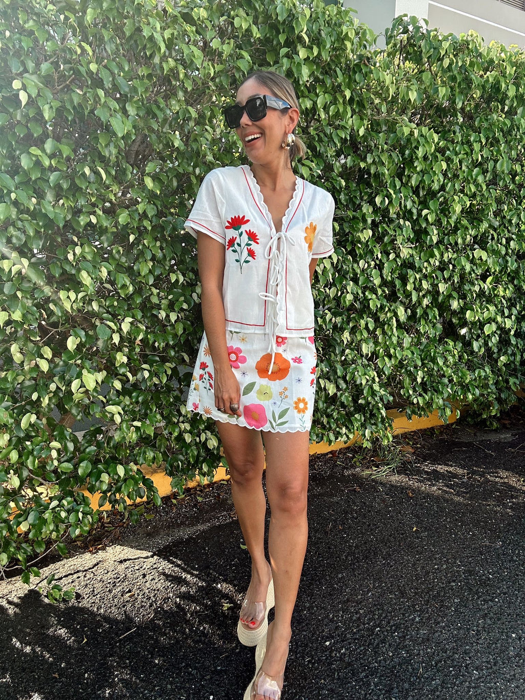 Flora Fiesta Embroidered Set