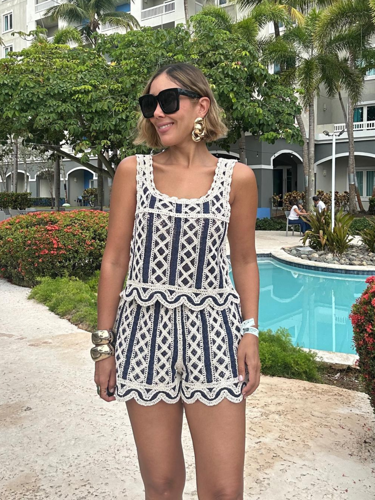 Tulum After Noon Top an Shorts Set