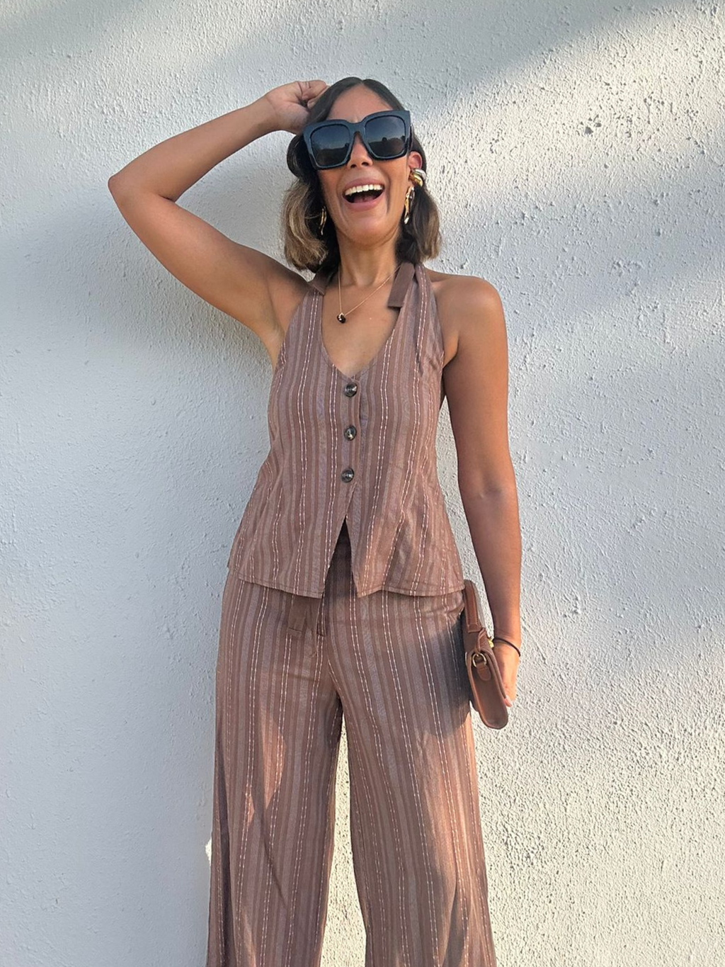 Style Meets Confidence Vest Top and Pants Set