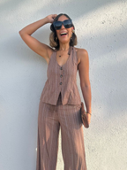 Style Meets Confidence Vest Top and Pants Set