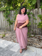 The Bordeaux Blush Maxi Dress