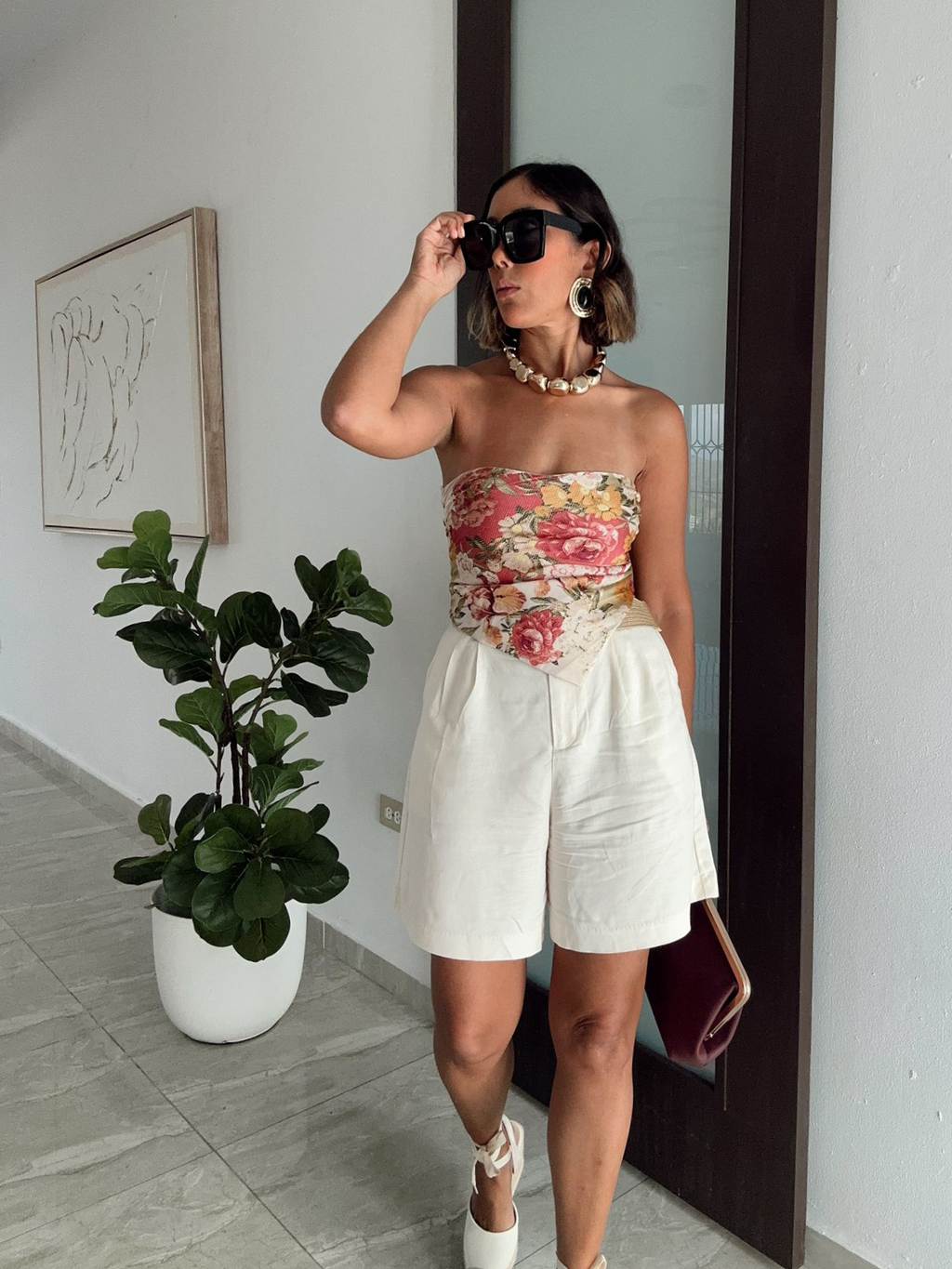 Meadow Romance Strapless Handkerchief Top