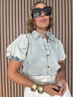 Not Your Average Denim Blouse