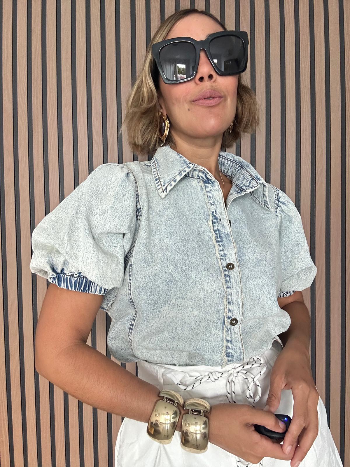 Not Your Average Denim Blouse