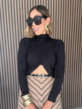 Juno Cutout Turtleneck Top